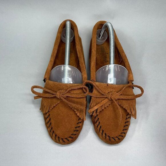 Minnetonka Women's Size 8 Kilty Soft Suede Leather Moccasins - Picture 3 of 11